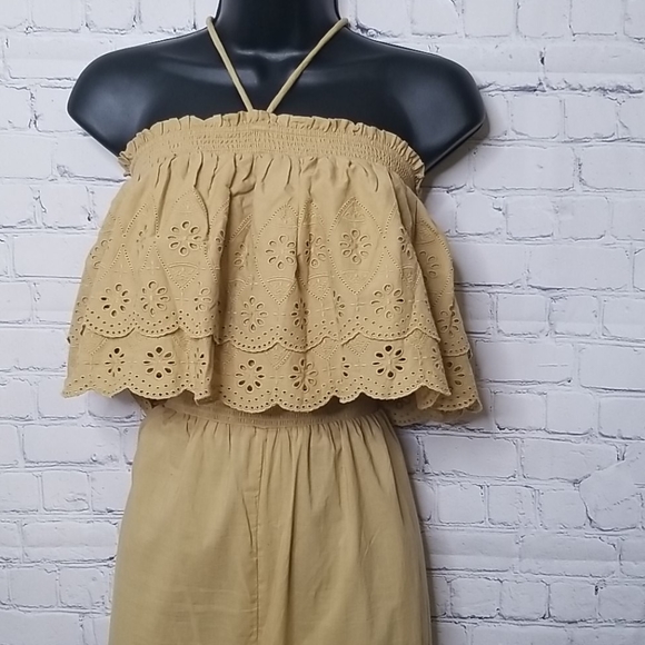 Happy Nature  ruffled eyelet top jumpsuit - Picture 2 of 9